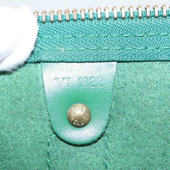 LOUIS VUITTON Epi Keepall 45 Boston Bag Green M42974 LV Auth 94661 - Picture 12 of 16